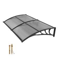 Uimoso 38x78 in Outdoor Door Awning with Drainage for Rain and Sun Protection picture