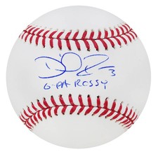 Cubs DAVID ROSS Signed Rawlings Official MLB Baseball w/G-Pa Rossy - SCHWARTZ picture