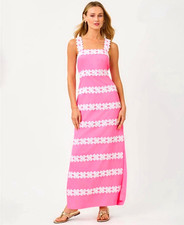 Lilly Pulitzer Davis Maxi Dress Confetti Pink Size 00 picture