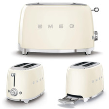 SMEG TSF01 2 Slice Retro Toaster Wide Slot 6 Settings Glossy Pick Color picture