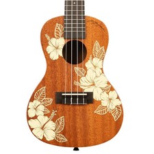 Kala Voyage Collection Mahogany Concert Ukulele, Hibiscus picture