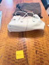 Tods WHITE  Pebbled Leather G-Bag Hobo Shoulder Bag #37 picture