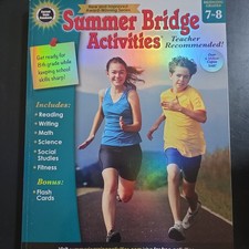 Summer Bridge Activities 7th Grade to 8th Grade Workbooks All Subjects, Math, .. picture