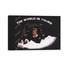 Classic Gangster Movie The World Is Yours Tony Montana Canvas Print picture