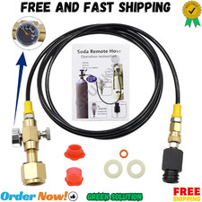 CGA320 to TR21-4 CO2 Tank Adapter with 60in Hose for SodaStream Machines picture
