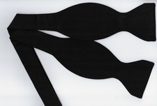 Formal Black Bow tie, Solid Color, Wedding, Prom, Special Event Self-tie Bow Tie picture