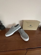 Sperry Top-Sider Men Sneakers Striper li Cvo Sw Twill Grey . Size-9  M  / New picture