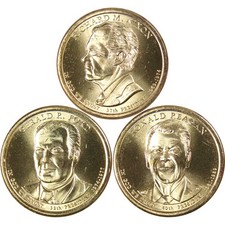 2016 Presidential Dollar 3 Coin Set Uncirculated Mint State picture