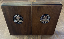 Leland Stanford Junior University Wood Bookends with Metal Bases picture