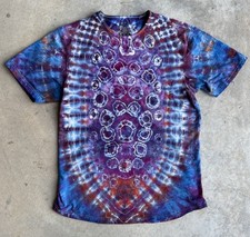 Custom Tie Dye on UndrDog Hemp blend shirt Size Large picture