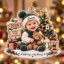 Personalized Baby’s First Christmas Ornament 2026 picture