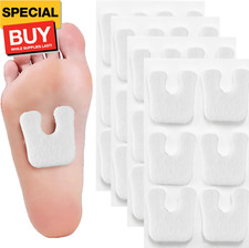 U Shape 24 Pcs Horseshoe Pads for Feet, Callus Cushions Moleskin for Feet Metata picture