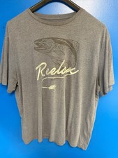 Sonoma Men’s 2XB Big & Tall Gray “Reelax” Fishing Trout Graphic Tee picture