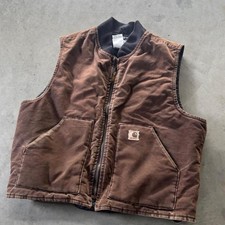 50 Vintage 2000’s Faded Brown Carhartt Vest [COPY] picture