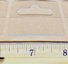 ⭐VOTED: BEST⭐ 100 PREMIUM X-STRONG HANG TABS ADHESIVE PLASTIC PEGBOARD HANGERS picture
