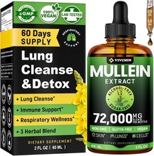 Gotas De Extracto De Gordolobo Para Fumadores Limpieza Pulmonar 2 fl oz picture