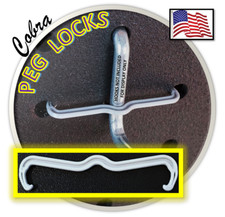 96pc PEGBOARD PEG LOCKS. Clips retain hook in place. 1/4 & 1/8 garage org pegitz picture