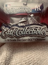 Ertl Collectibles OCC Chopper Die Cast Motorcycle MLB Baseball New York Yankees picture