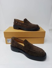 Tod's Gomma 20L Mocassino Womens EU 35.5 Brown Suede Penny Loafers picture