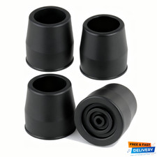 Rubber 4 pcs Walker Tips 1 1/8'' Heavy Duty, Replacement Tips for Walkers, Co... picture