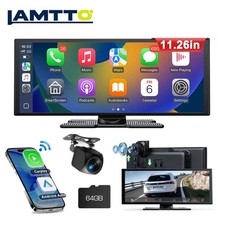 Lamtto Wireless Carplay Screen for Car 2.5K Dash Cam 11.26in Portable Car Stereo picture