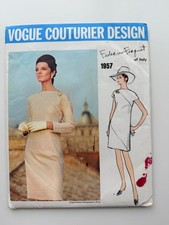 Vintage 1968 Vogue Couturier 1957 Federico Forquet Dress Sz 12 B34 Uncut FF picture