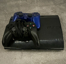 Sony PlayStation 3 Super Slim 500GB CECH-4001B Black HDMI Blu-Ray 2 Controllers picture