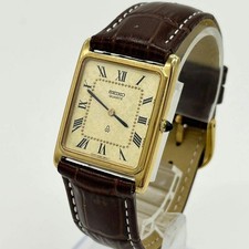 Excellent condition SEIKO Square Roman Dial Watch 6020 5460 picture
