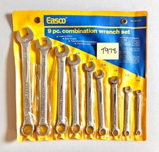 Easco 9-Piece SAE Combination Wrench Set 1/4 to 3/4