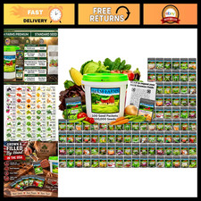 100,000 Non-GMO Heirloom Seed Kit - 50 Fruit & Vegetable Varieties for Gardeners picture