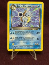 VINTAGE Pokemon TCG 1st Edition Dark Blastoise 20/82 Team Rocket Regular picture