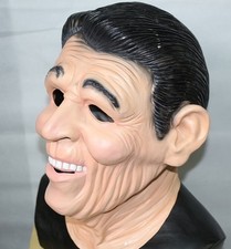 Ronald Reagan Mask Dead Ex Presidents Latex Halloween Fancy Dress Point Break picture