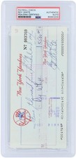Roy White New York Yankees Signed Check from November 15, 1977 - PSA 84943230 picture