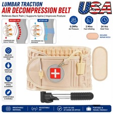 Decompression Belt Back Brace Lumbar Spinal Support  Extender Belt Air Traction picture
