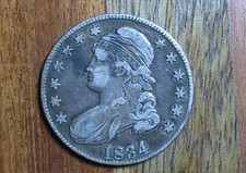 USA Capped Bust Half Dollar · 1834 Silver 50 C picture