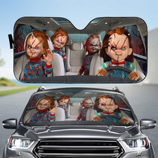 Chucky Childs Play Horror Halloween Character Auto Sun Shade picture