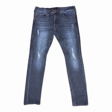 Vintage True Religion Rocco Relaxed Skinny Jeans Men’s 40x34 Distressed Y2K Dark picture