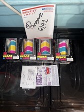 Schylling Nee Doh Peace O' Cake Soft & Squishy Tactile Squeeze Toy 26150NAB  X4 picture