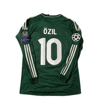 Mesut Ozil Real Madrid 2012-2013 Champions League Green Long Sleeve Jersey picture