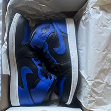 Jordan Air Jordan 1 Mid Hyper Royal Black/White Men's US 10(554724-077)AUTHENTIC picture
