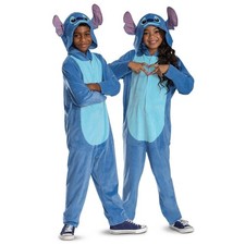 Disney Lilo and Stitch Unisex Kids Halloween Costume Hooded Jumpsuit 7-8 Medium picture