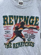 Vtg 1984 Randall v Chavez MGM Grand Revenge The Rematches Boxing Gray T-Shirt XL picture
