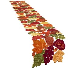 Simplebrand Harvest Fall Table Runner 120 Inches Long for Thanksgiving picture