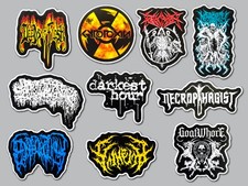 Death Metal Sticker Lot (10 Pack) SET 10 goat whore darkest hour slam black picture