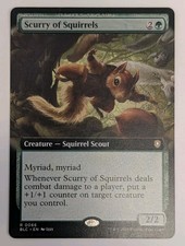 Scurry of Squirrels (Extended Art) Commander: Bloomburrow - MTG RARE picture