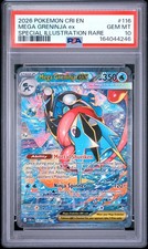 Mega Greninja ex 116/086 Me04: Chaos Rising Special Illustration Rare PSA 10 picture