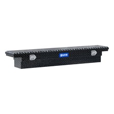 UWS Gloss Black Aluminum 69in Slim Truck Tool Box w/ Low Profile Toolbox Storage picture