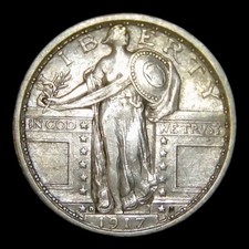 1917-D Liberty Standing Quarter, Type I picture