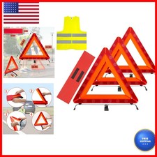 AYKRM 3Pack Car Warning Triangle Heavy Reflective Warning Road Safety Triangle picture
