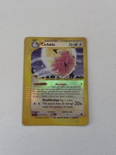 2002 Pokemon Expedition Clefable Reverse Holo 07/165 Rare E-reader  picture